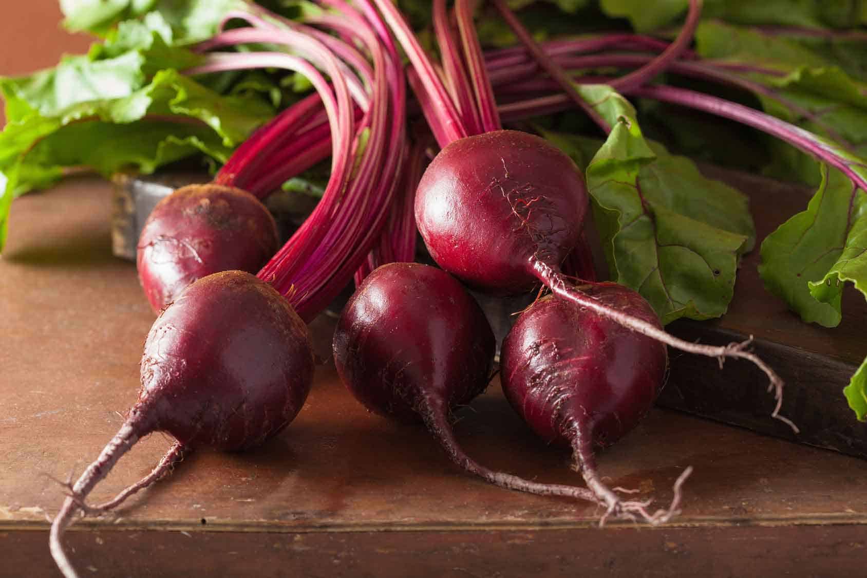 beets on cutting board